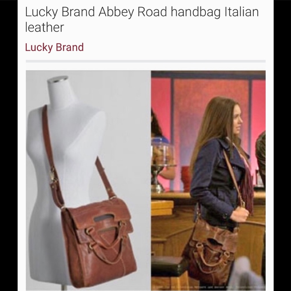 Authentic leather Lucky Brand abbey road Hobo Bag